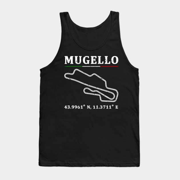 Mugello Racing Circuit Tank Top by Mandra